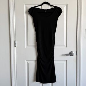 Moda International Classic Black Midi Dress